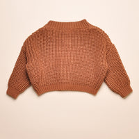 THE CHUNKY CARDIGAN - MOCHA