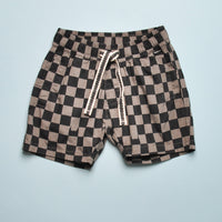 FLAGGED CHECK SHORTS