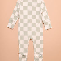 CHECKERED BAMBOO COVERALL