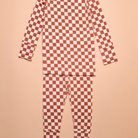 CHECKERED BAMBOO PAJAMA SET