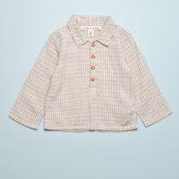 PLAID BUTTON UP SHIRT