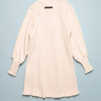 TESSA RIBBED HIGH NECK DRESS