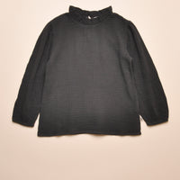 CARLOTA GAUZE TOP - DARK GREY