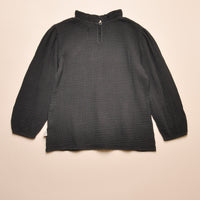 CARLOTA GAUZE TOP - DARK GREY