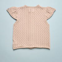 JUNE POINTELLE CARDIGAN - LAVENDER BROWN