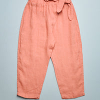 LINEN PANT - CORAL