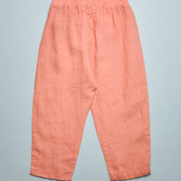 LINEN PANT - CORAL