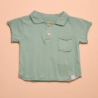 RAW TRIM POLO TEE - MINT