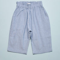 CHAMBRAY FRILL PANT