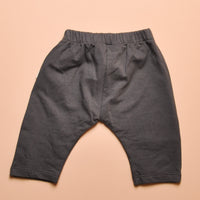 STRETCHY PULL-UP PANTS - CHARCOAL