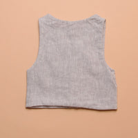 CHAMBRAY BUTTON VEST