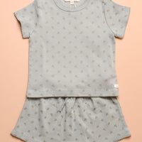 BERRYBERRY TWINSET - BLUE GREY