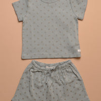 BERRYBERRY TWINSET - BLUE GREY