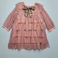 LUREX TIERED DRESS