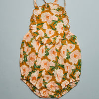 FREYA BOUQUET ROMPER - MUSTARD