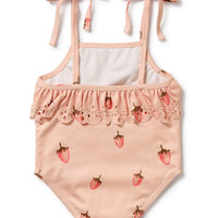 STRAWBERRY KISSES CUTWORK SWIMSUIT