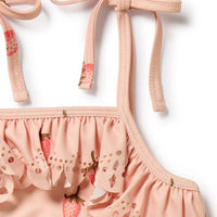 STRAWBERRY KISSES CUTWORK SWIMSUIT