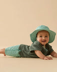 STRIPED POPLIN SUN HAT