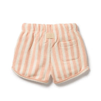 WAVE TERRY STRIPED SHORTS