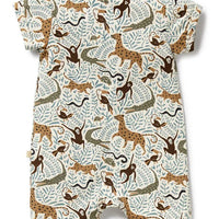 JUNGLE BOYLEG ZIPSUIT