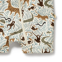 JUNGLE BOYLEG ZIPSUIT