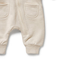 FLEECE ZIP ROMPER