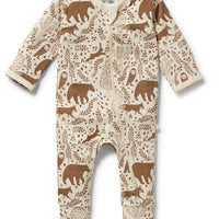 WINTER FOREST ZIP ROMPER