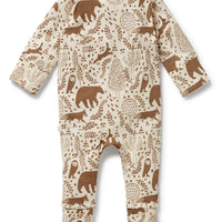 WINTER FOREST ZIP ROMPER