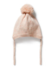 ORGANIC KNIT POM BONNET