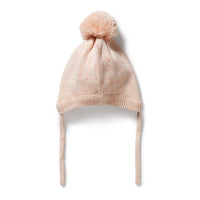 ORGANIC KNIT POM BONNET