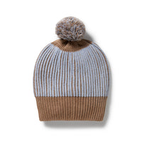 ORGANIC POM HAT - COCO BLUE