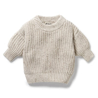 CABLE SWEATER - COOKIES N CREAM