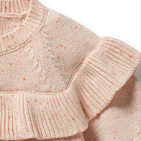 KNIT RUFFLE SWEATER - FAIRY