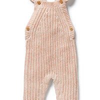 ORGANIC KNIT RUFFLE OVERALL
