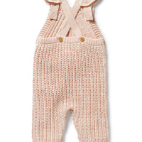 ORGANIC KNIT RUFFLE OVERALL