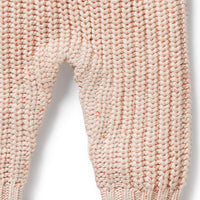 ORGANIC KNIT RUFFLE OVERALL