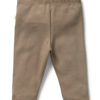 ORGANIC RIB LEGGING - WALNUT