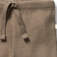 ORGANIC RIB LEGGING - WALNUT