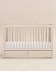 3-in-1 Convertible Storage Crib with Toddler Bed Conversion Kit - WASHED NATURAL