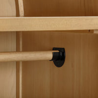 BONDI CANE ASSEMBLED ARMOIRE - HONEY