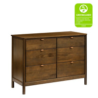BONDI 6 DRAWER ASSEMBLED DRESSER - NATURAL WALNUT