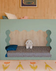LIDO WAVE CONVERTIBLE BUNK BED - LIGHT SAGE/HONEY