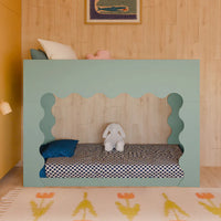 LIDO WAVE CONVERTIBLE BUNK BED - LIGHT SAGE/HONEY