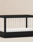 HARLOW 3-IN-1 CONVERTIBLE CRIB WITH TODDLER BED CONVERSION KIT - BLACK