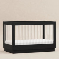 HARLOW 3-IN-1 CONVERTIBLE CRIB WITH TODDLER BED CONVERSION KIT - BLACK
