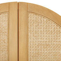 BONDI CANE ASSEMBLED ARMOIRE - HONEY