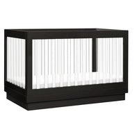 HARLOW 3-IN-1 CONVERTIBLE CRIB WITH TODDLER BED CONVERSION KIT - BLACK