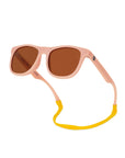 POLARIZED WAYFARER SUNGLASSES - BLUSH