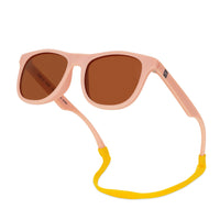 POLARIZED WAYFARER SUNGLASSES - BLUSH