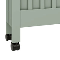 MAKI PORTABLE FOLDING CRIB WITH TODDLER BED CONVERSION KIT - LIGHT SAGE